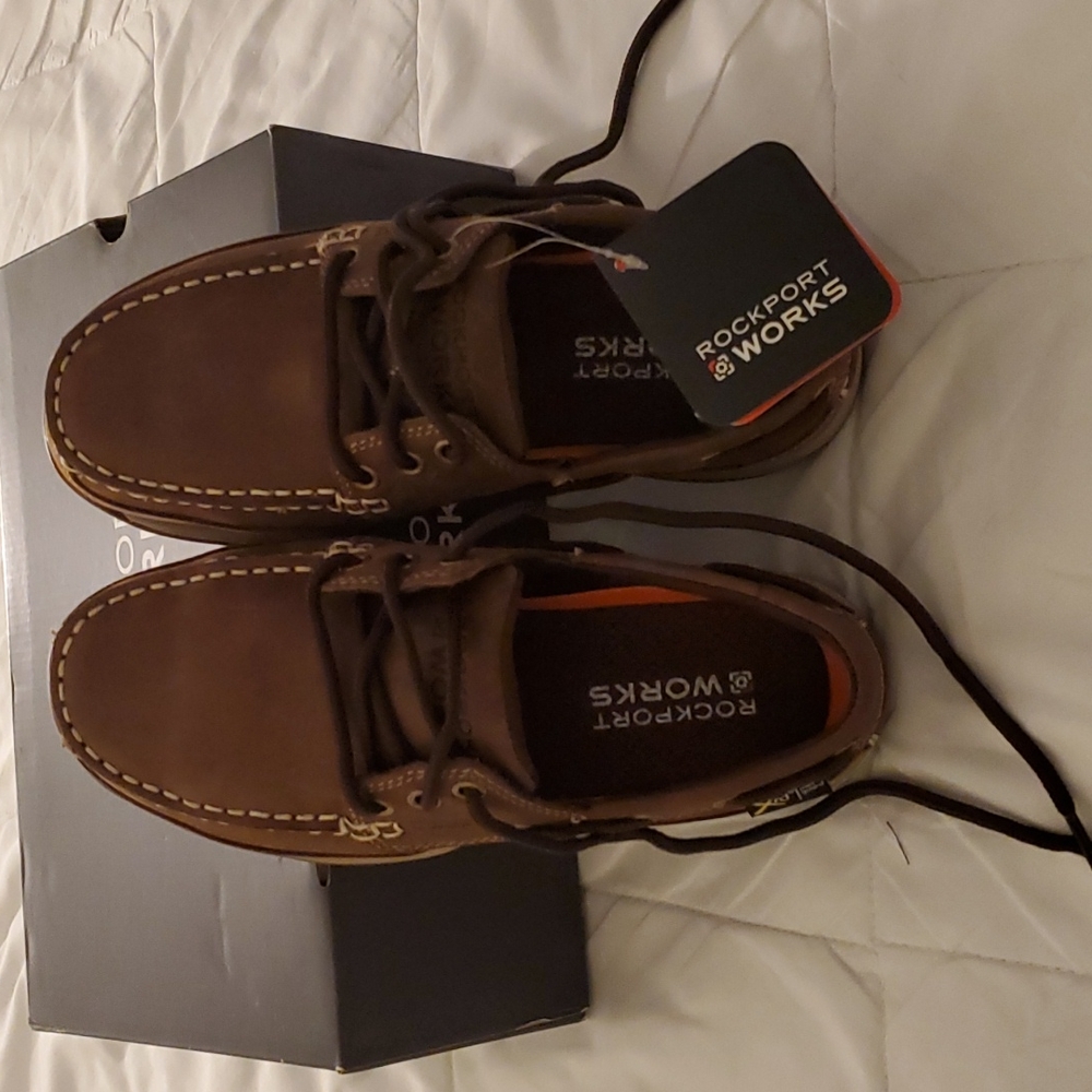 Womens Rockport Works sailing club safety shoes